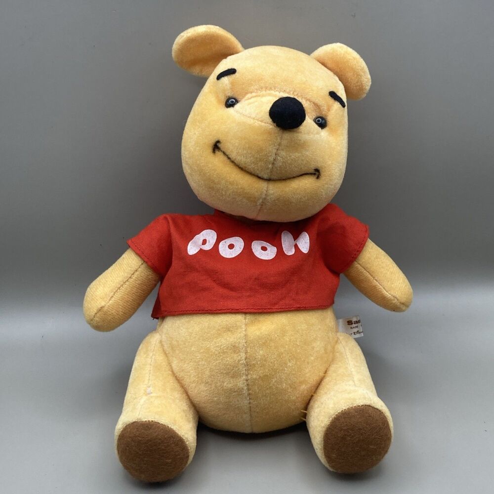 Sankyo Walt Disney Winnie The Pooh Music Box Moving Wind Up Plush Toy Rare